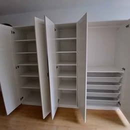 Grand dressing ikea pax modulable blanc avec miroir, PAX IKEA, 200 cm ou plus, Avec tiroir(s), Comme neuf