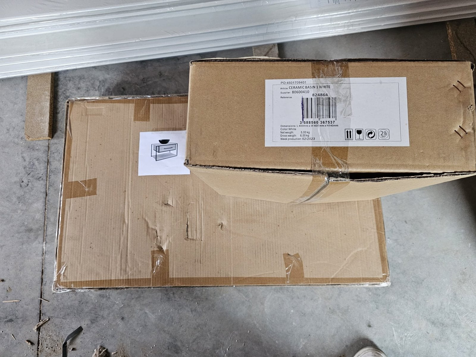 Allibert nieuwe badkamermeubel, Ophalen, Zo goed als nieuw