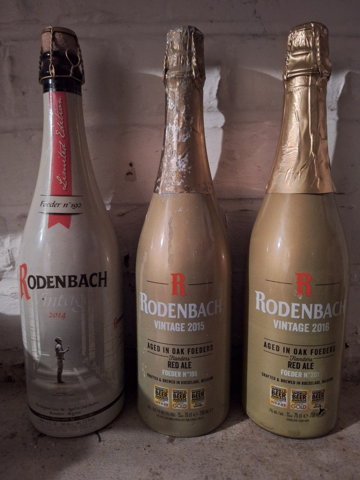3x Rodenbach vintage 2014, 2015 en 2016, Ophalen of Verzenden