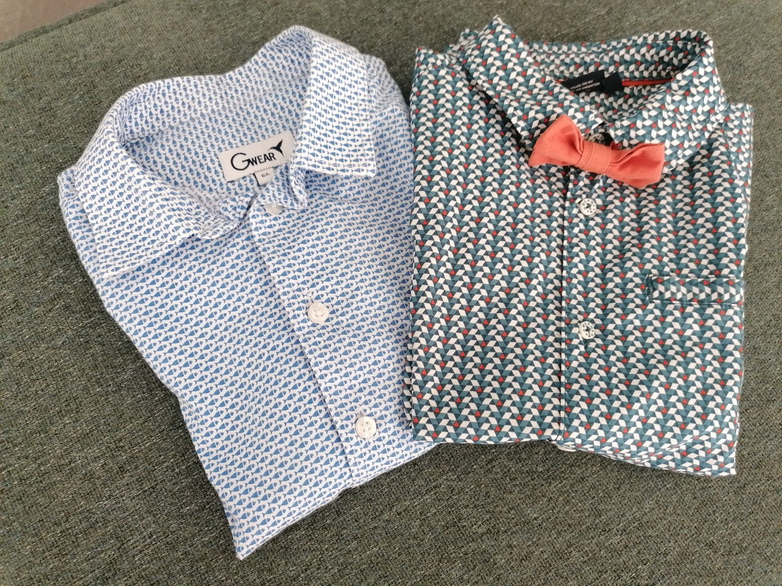 2 hemdjes 116, Kinderen en Baby's, Kinderkleding | Maat 116, Overhemd of Blouse, Ophalen of Verzenden, Zo goed als nieuw, Gwear