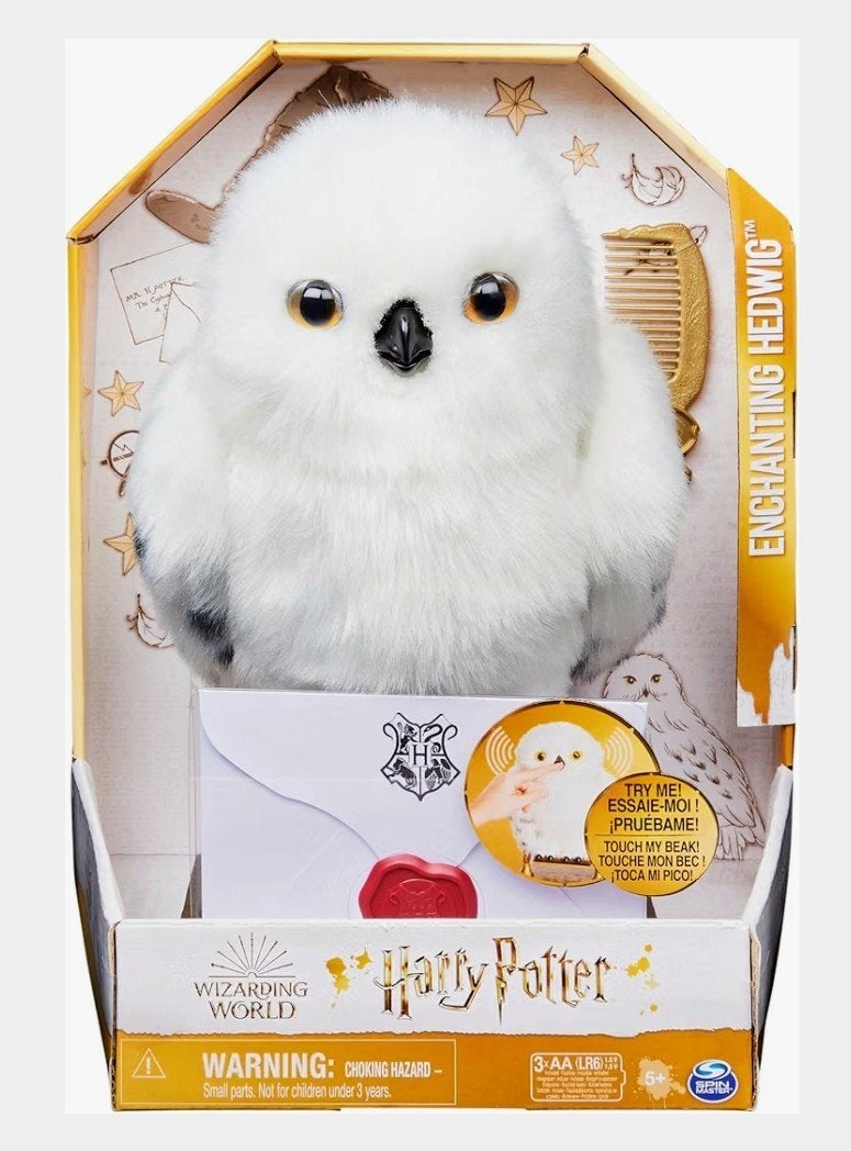 Harry Potter Interactieve Uil Hedwig - Volledig Nieuw!, Neuf, Overige karakters, Autres marques, Blanc