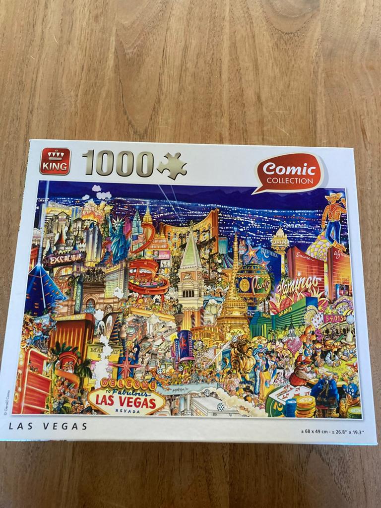King puzzel Las Vegas 1000 st, Enlèvement, Comme neuf
