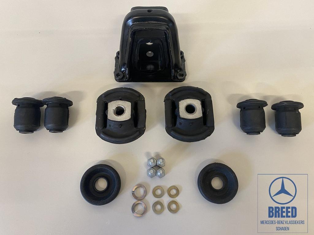 Subframerubberset achter voor Mercedes-Benz W123 C123 S123, Auto-onderdelen, Ophanging en Onderstel, Mercedes-Benz, Nieuw, Ophalen of Verzenden