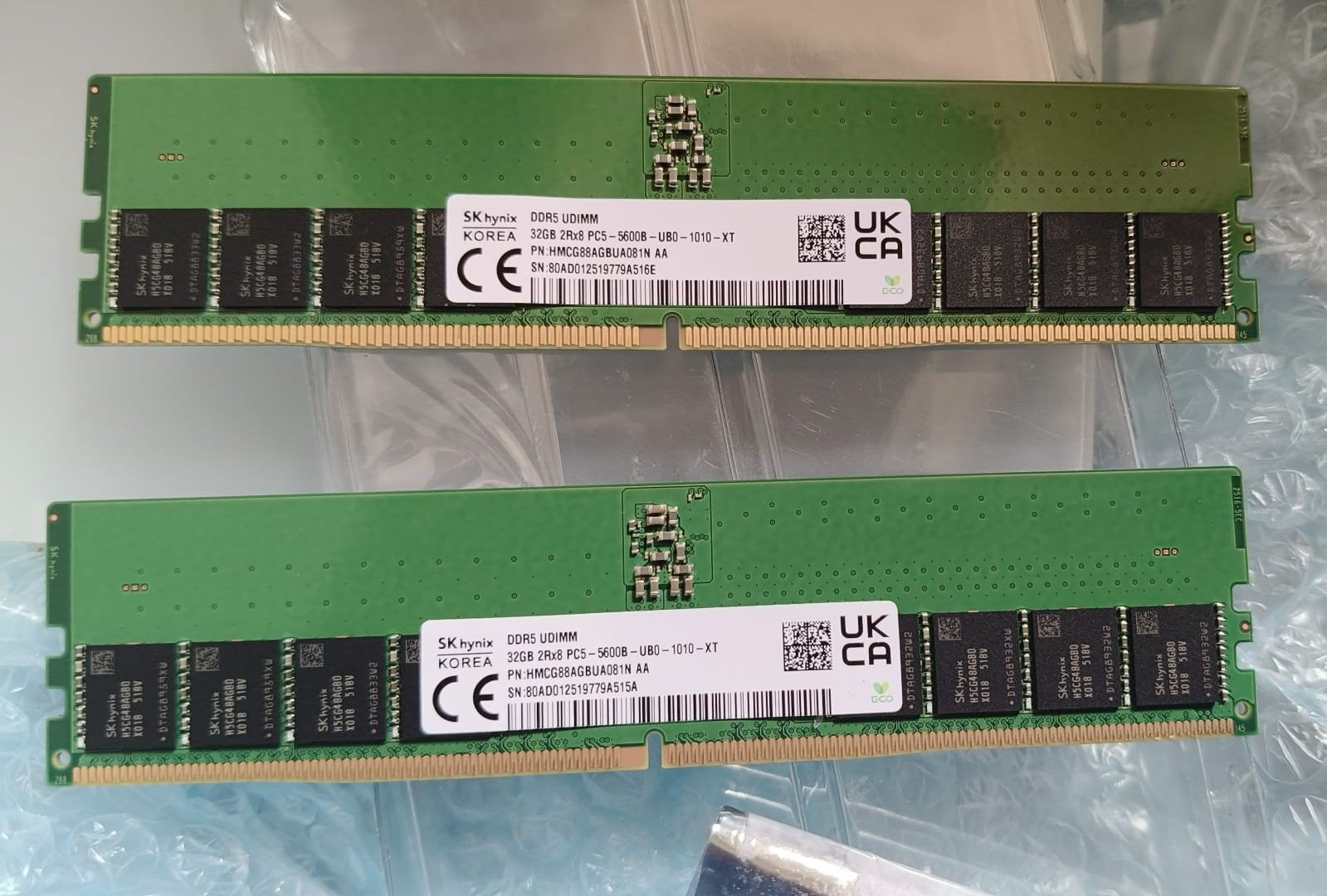64GB RAM-kit (2x32GB) SK Hynix DDR5 5600 MT/s, Computers en Software, RAM geheugen, Nieuw, Desktop, 64 GB, DDR5, Ophalen of Verzenden