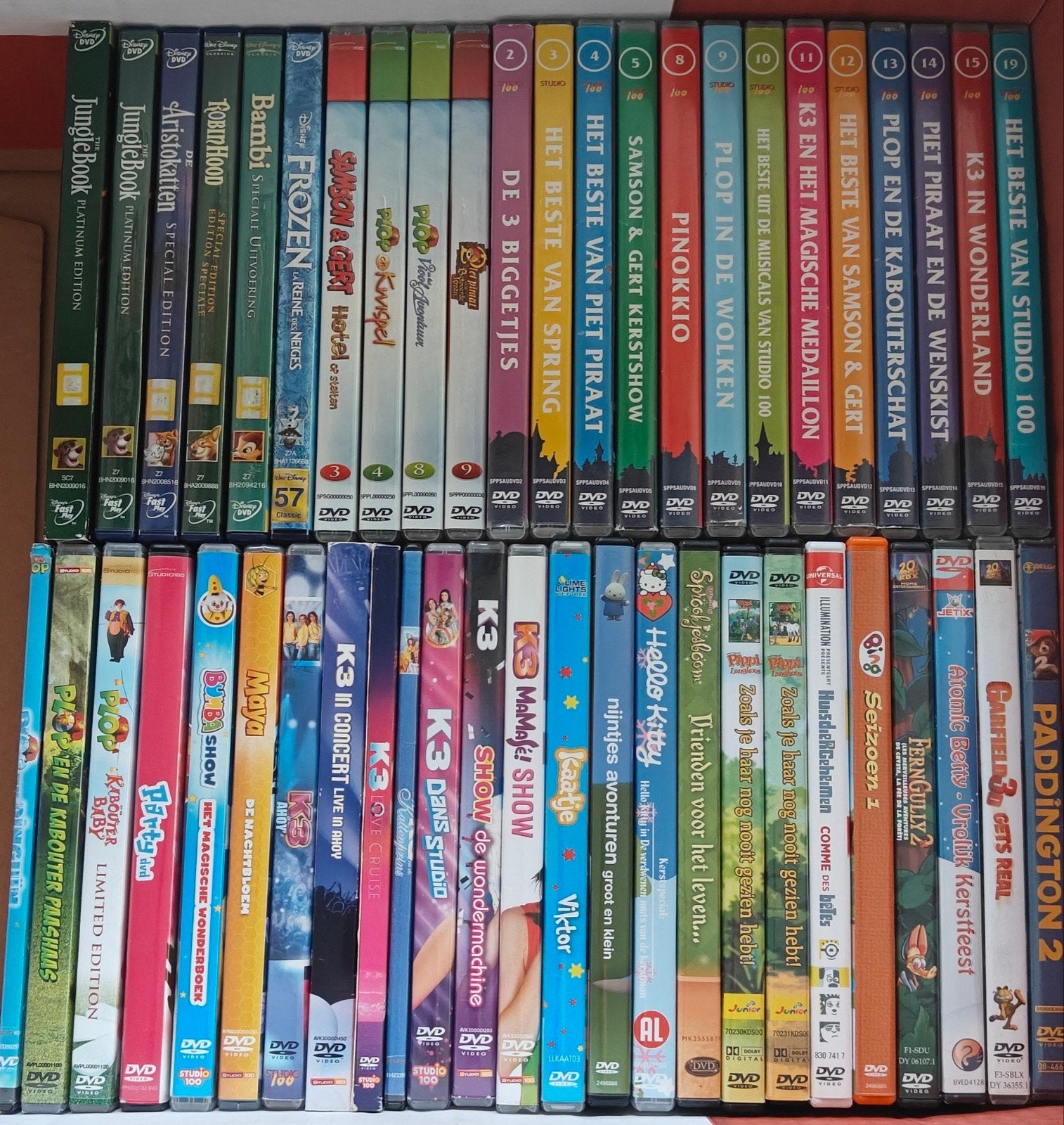 DVD's Samson & Gert / K3 / Plop / Studio100 / Disney / enzv., Cd's en Dvd's, Ophalen of Verzenden