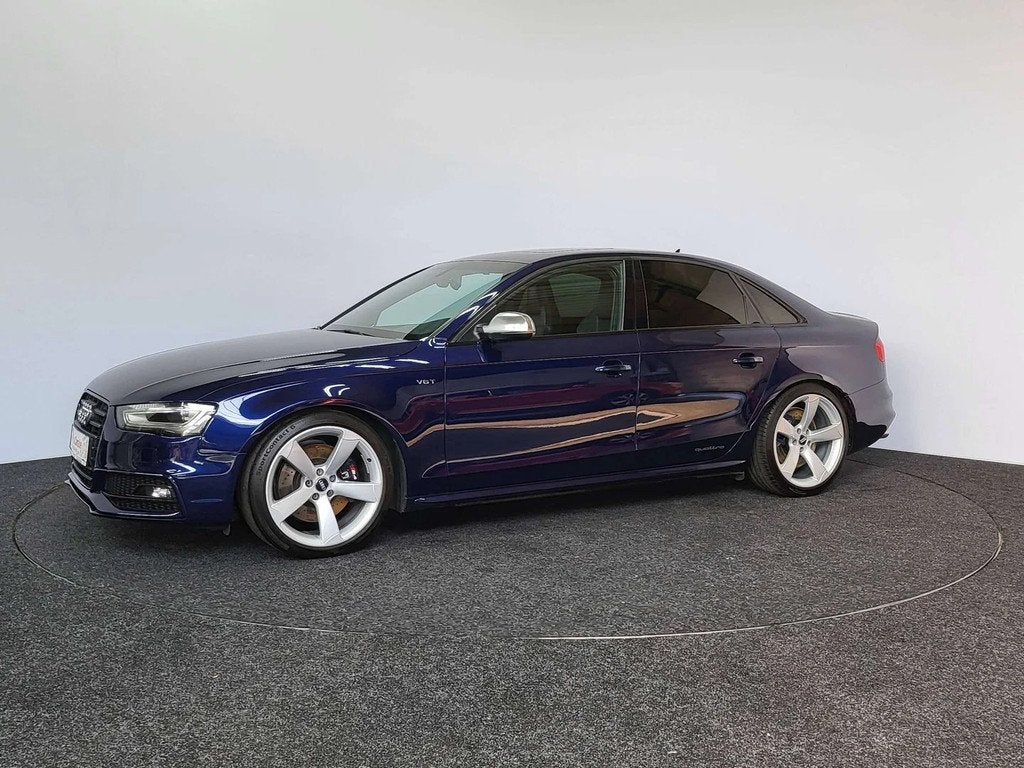 Audi S4 3.0 V6 TFSI Quattro | B&O | 2013 | 156.146 km | Bi-X, Auto's, Automaat, Gebruikt, Zwart, Blauw