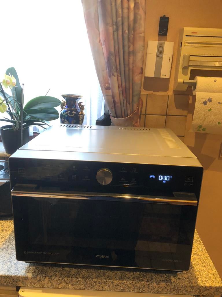 Combi oven Whirlpool 6th sense, Ophalen, Zo goed als nieuw, Vrijstaand, Oven