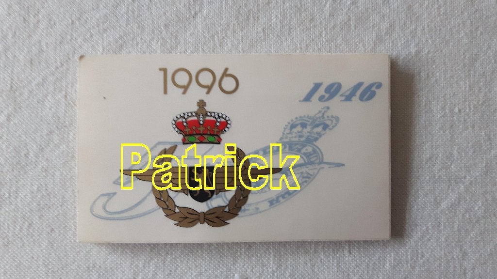 ABL #65 - STICKER 50 JAAR LUCHTMACHT, Ophalen of Verzenden, Luchtmacht