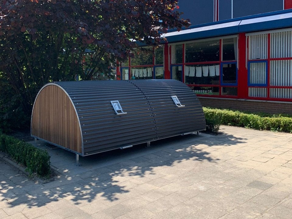 Metec duo fietsenstalling (fietsbox/velobox)_ F650, Ophalen, Zo goed als nieuw