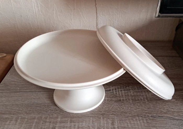 Tupperware vintage cake stand, Schaal, Met deksel, Ophalen of Verzenden, Zo goed als nieuw