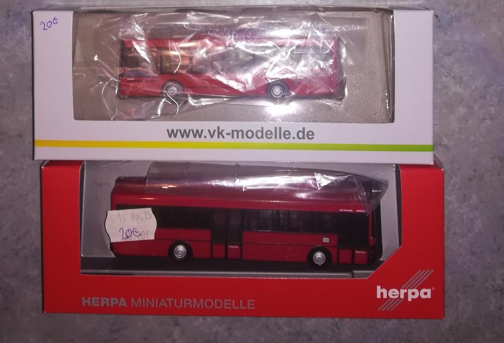 Herpa DB Banbus + VK OBB Bahnbus H0, Verzenden, Nieuw, Bus of Vrachtwagen, Herpa