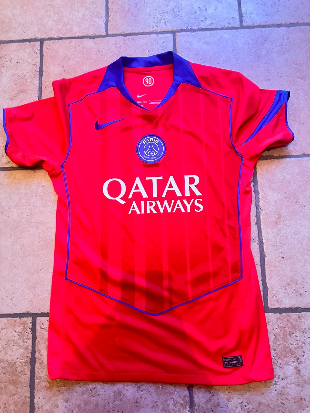 Maillot psg rouge taille S authentique, Taille S, Enlèvement, Comme neuf, Maillot