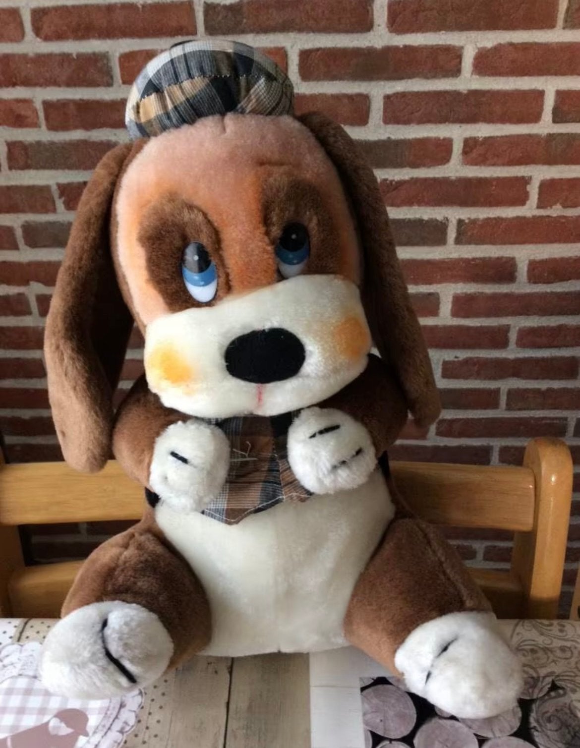 Knuffel/pluche hond Sint Bernard, Kinderen en Baby's, Speelgoed | Knuffels en Pluche, Ophalen of Verzenden, Zo goed als nieuw