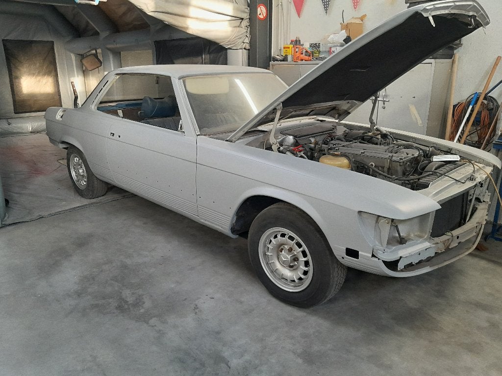 Mercedes 280 slc te koop, ruilen, overname, Auto's, Automaat, Achterwielaandrijving, Leder, 5 zetels