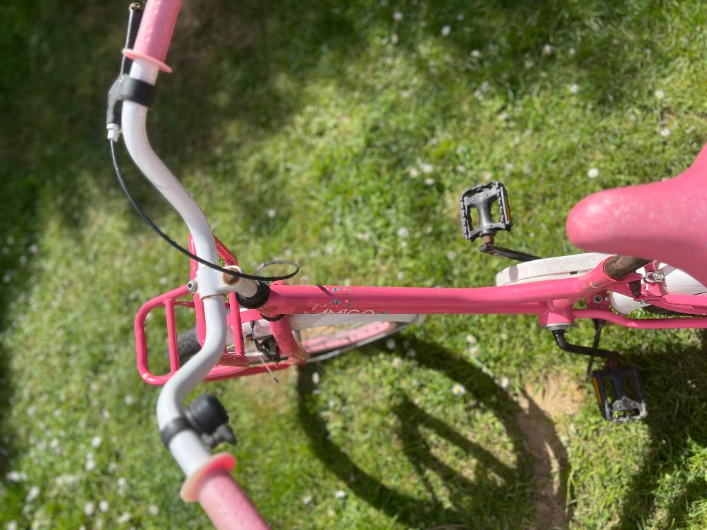 Vélo Amigo Magic rose 20 pouces pour filles - bon état, Vélos & Vélomoteurs, Vélos | Filles, Comme neuf, 20 pouces, Frein à main