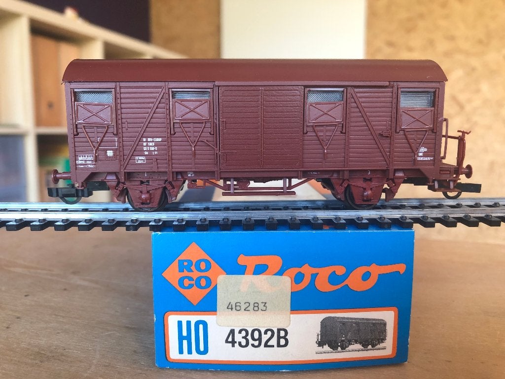 ROCO 4392B SNCF WAGON Gs COUVERT HO, Envoi, Utilisé, Wagon, Roco