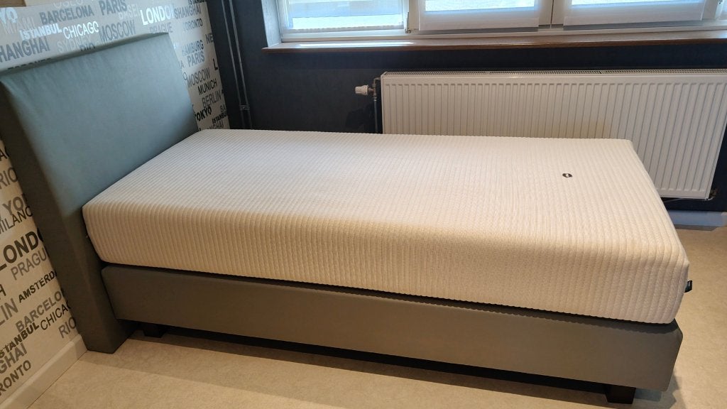 Luxe Boxspring, Ophalen, 90 cm, Eenpersoons, Zo goed als nieuw