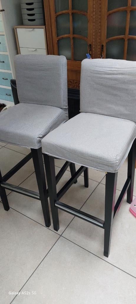 Barstoelen ikea, Huis en Inrichting, Barkrukken, 3 krukken, Ophalen, Gebruikt, 60 tot 90 cm