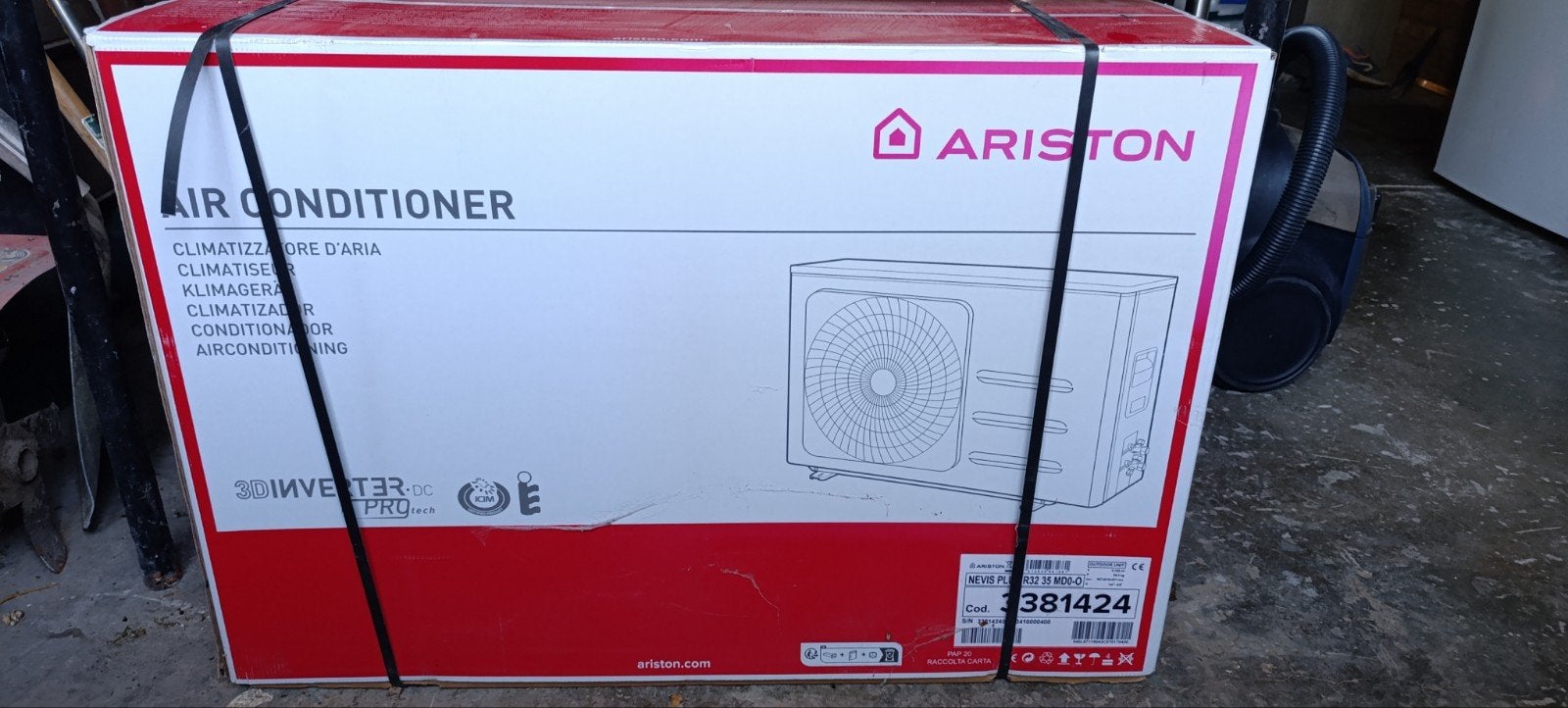 climatisation NEUF Ariston 3,5 KW, Enlèvement