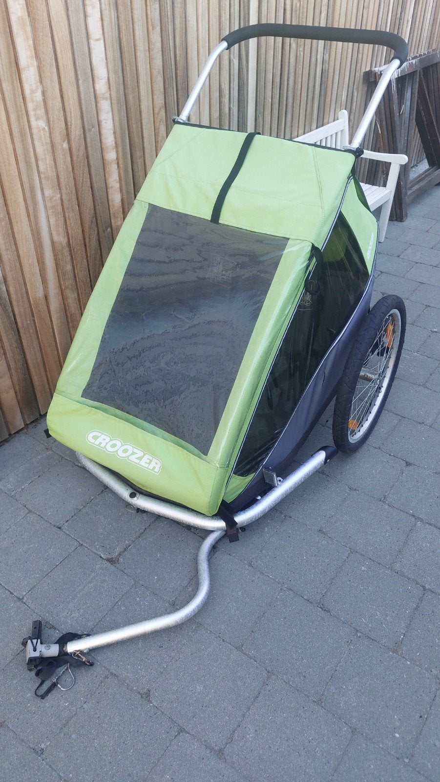 Fietskar croozer voor 2 kids, Ophalen