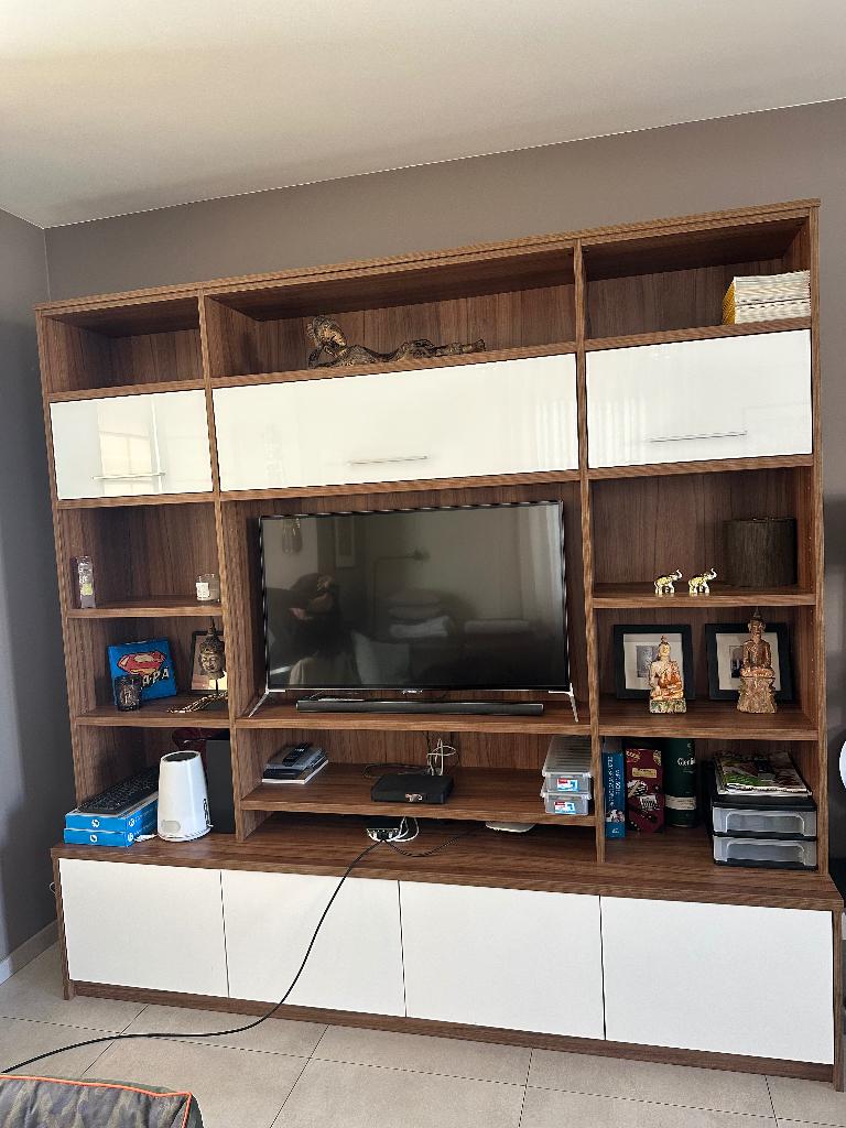 Tv cabinet, Ophalen, Overige materialen, 75 cm of meer, Zo goed als nieuw