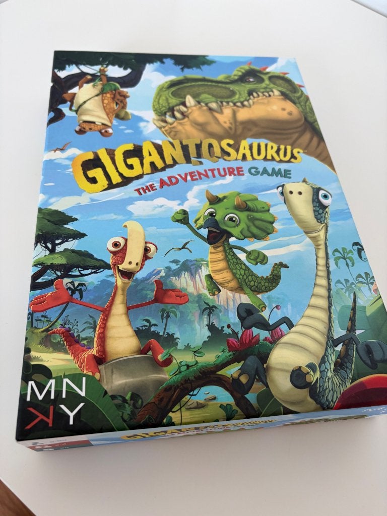 Gigantosaurus dino bordspel, Hobby en Vrije tijd, Ophalen, Gebruikt