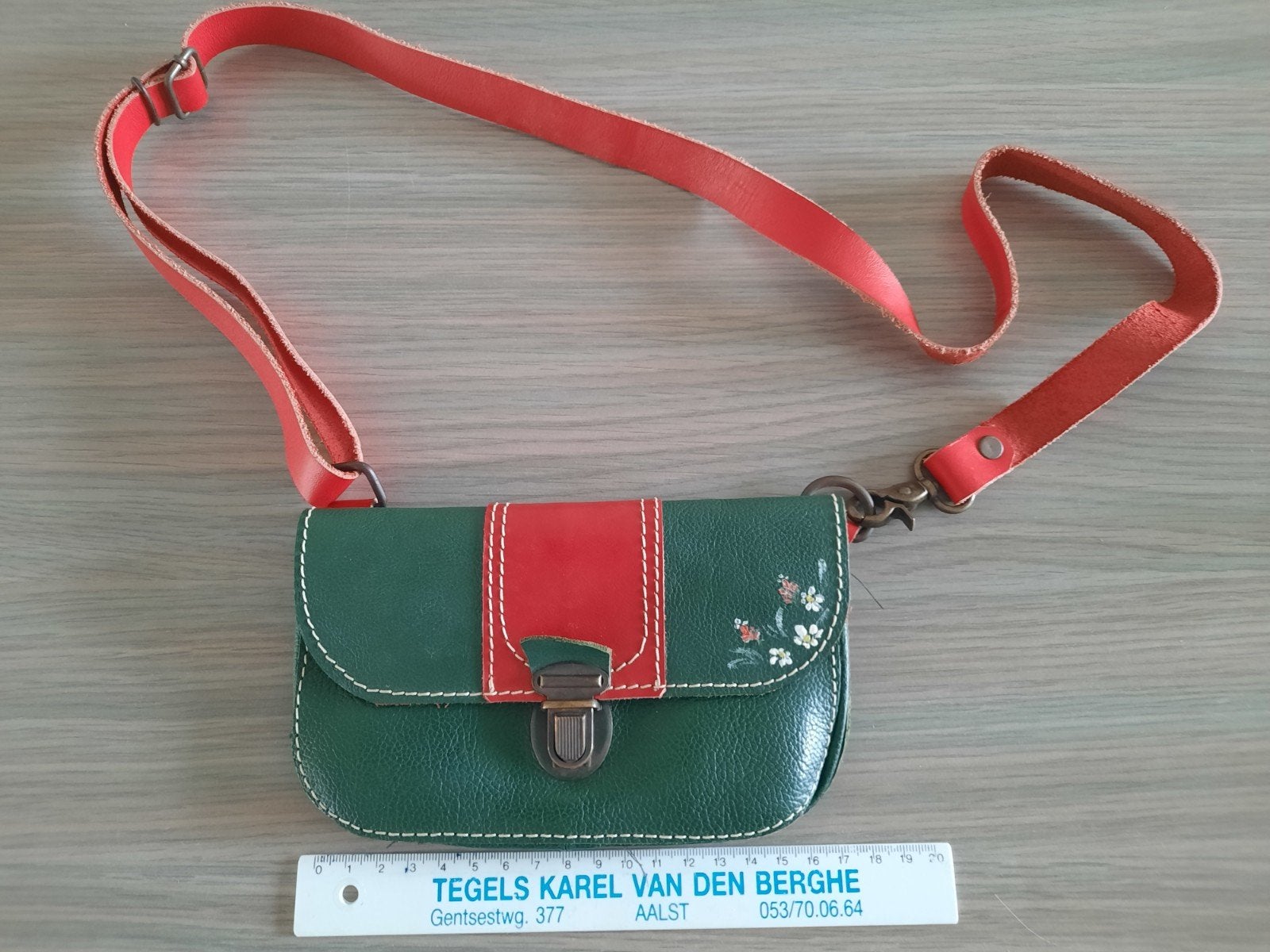 Petit sac à main en cuir, Bijoux, Sacs & Beauté, Sacs | Sacs Femme, Comme neuf, Sac à main, Vert, Enlèvement