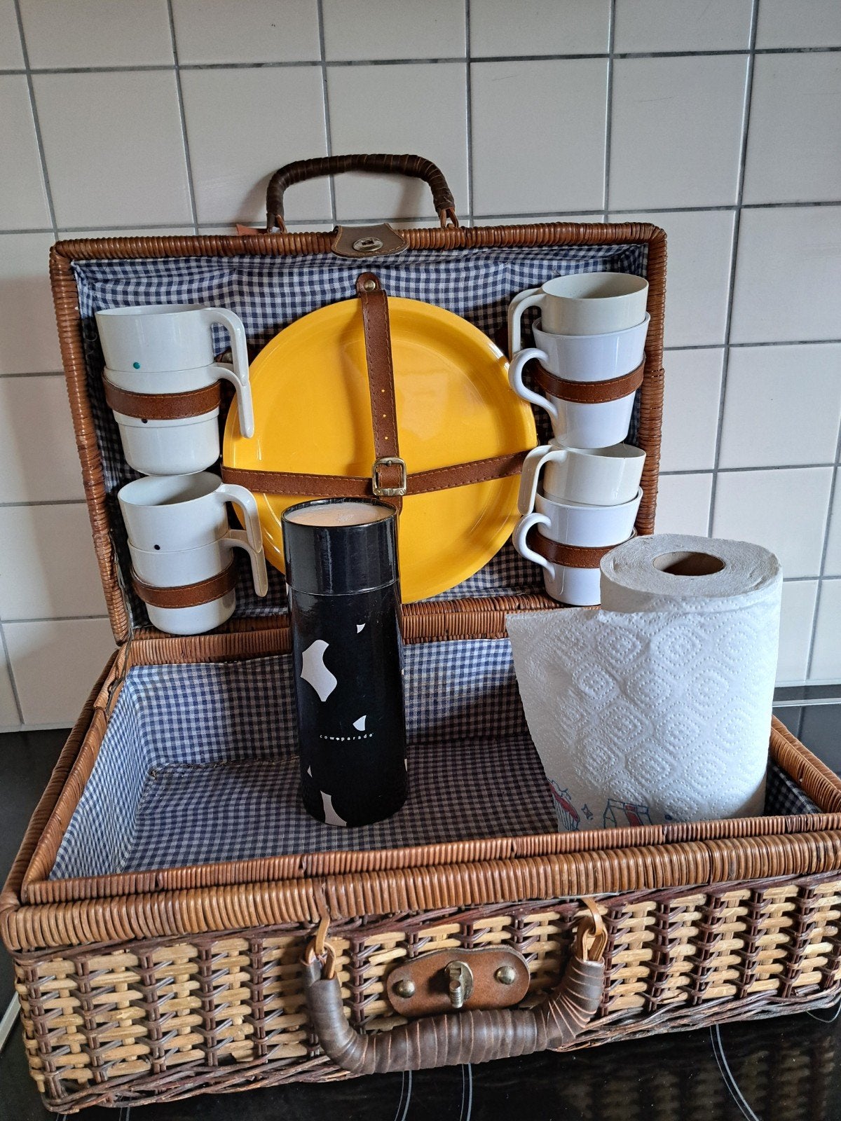 grote picknickmand voor 4 personen, Enlèvement ou Envoi, Utilisé