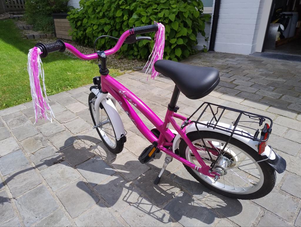 Meisjesfiets Dreamcat 16 inch, Frein à rétropédalage, Enlèvement, Utilisé, Frein à main