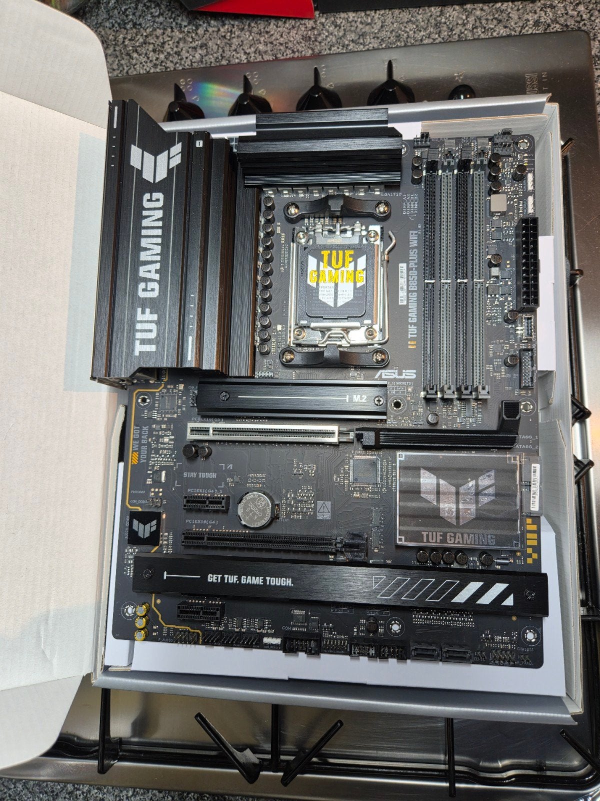 Asus TUF B850 Plus Wifi am5 moederbord, Informatique & Logiciels, Enlèvement ou Envoi, Comme neuf, Atxm, DDR5