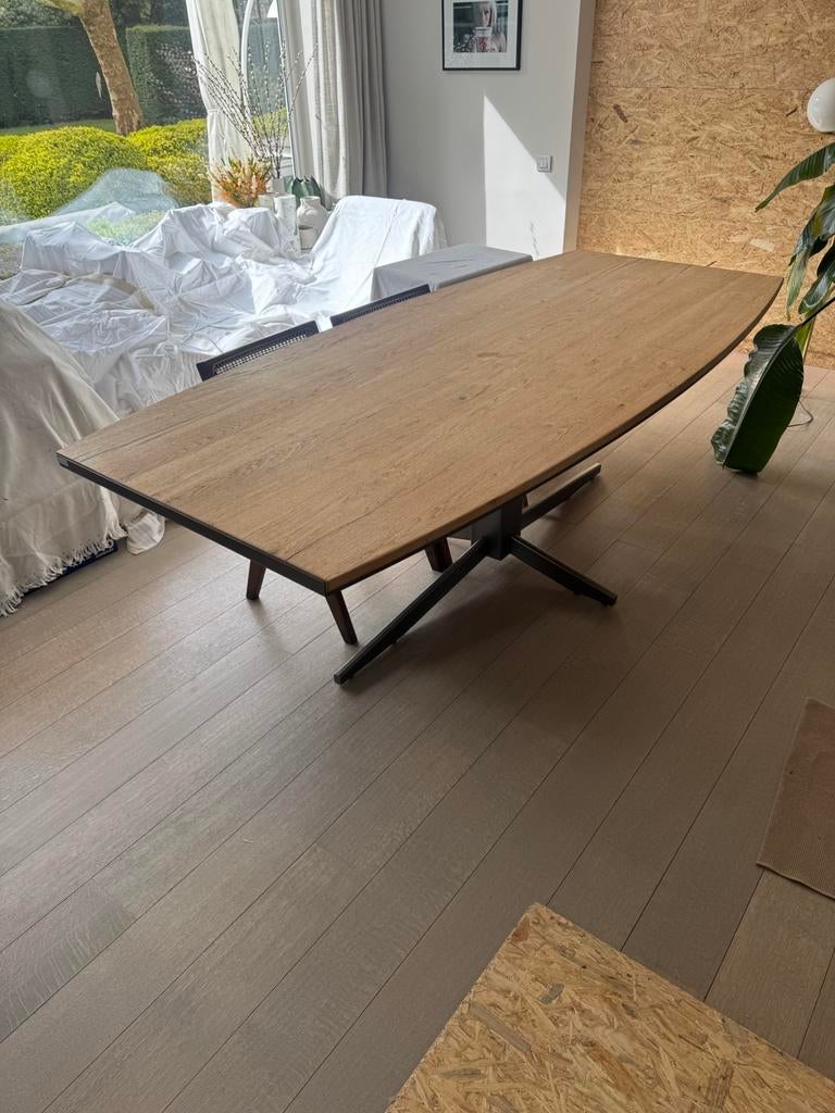 Eikenhouten eettafel, Huis en Inrichting, Tafels | Eettafels, Ophalen, Gebruikt, Eikenhout, Landelijk