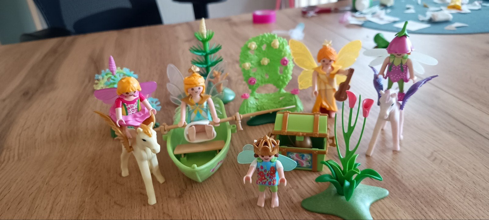 Playmobil elfjes en paardjes, boot en bloemenstoel, Kinderen en Baby's, Ophalen