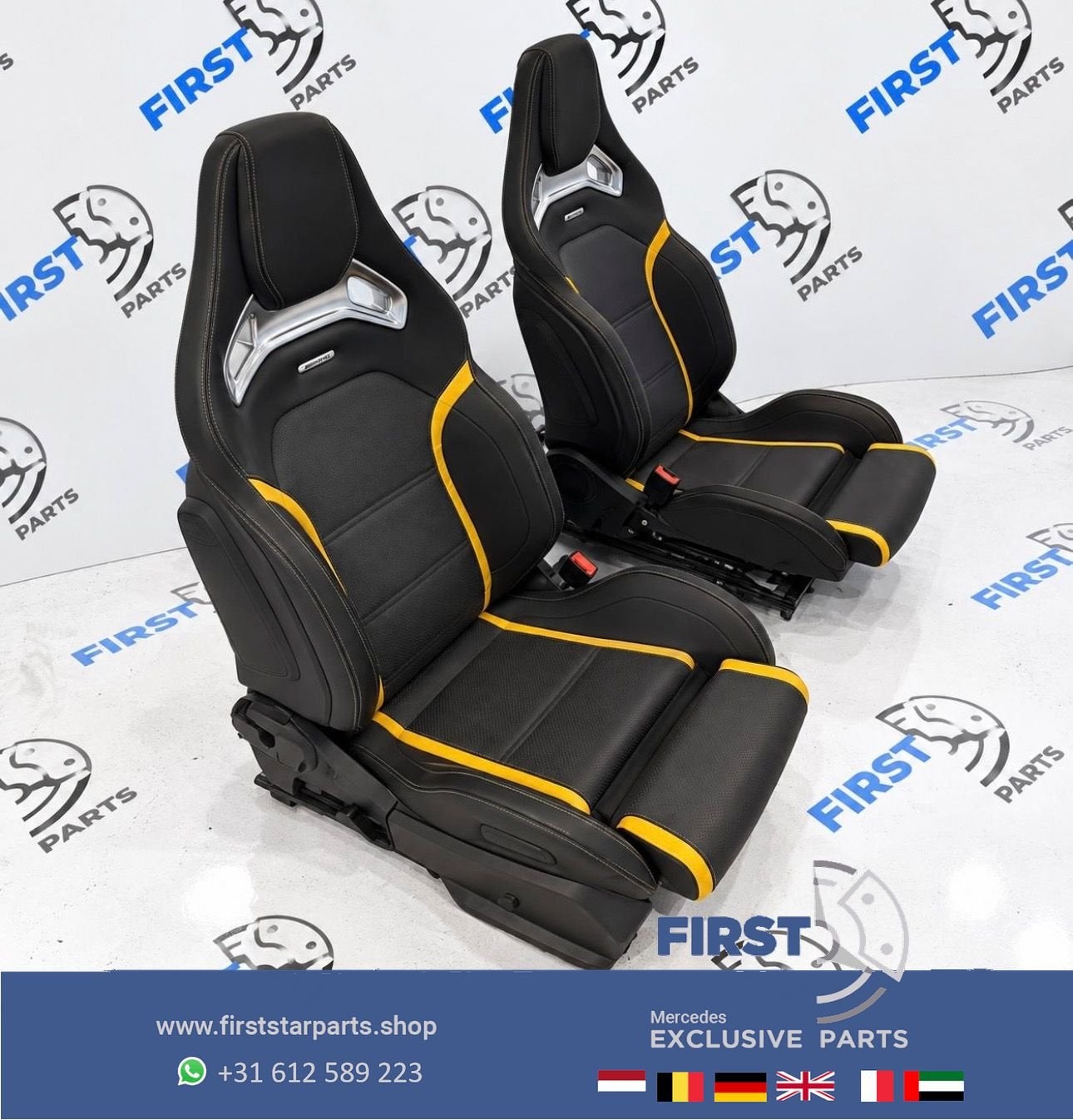 W205 C63 AMG interieur Mercedes SCHAALSTOELEN C63S stoelen C, Utilisé, -, -, Enlèvement ou Envoi