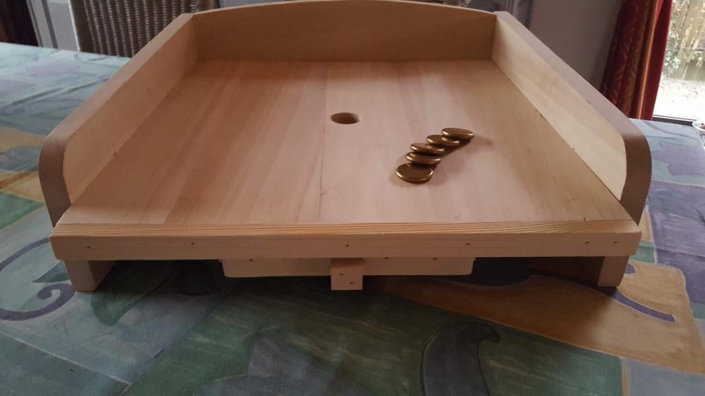 Bakschieten Sjoelbak Cafespelen, Ophalen