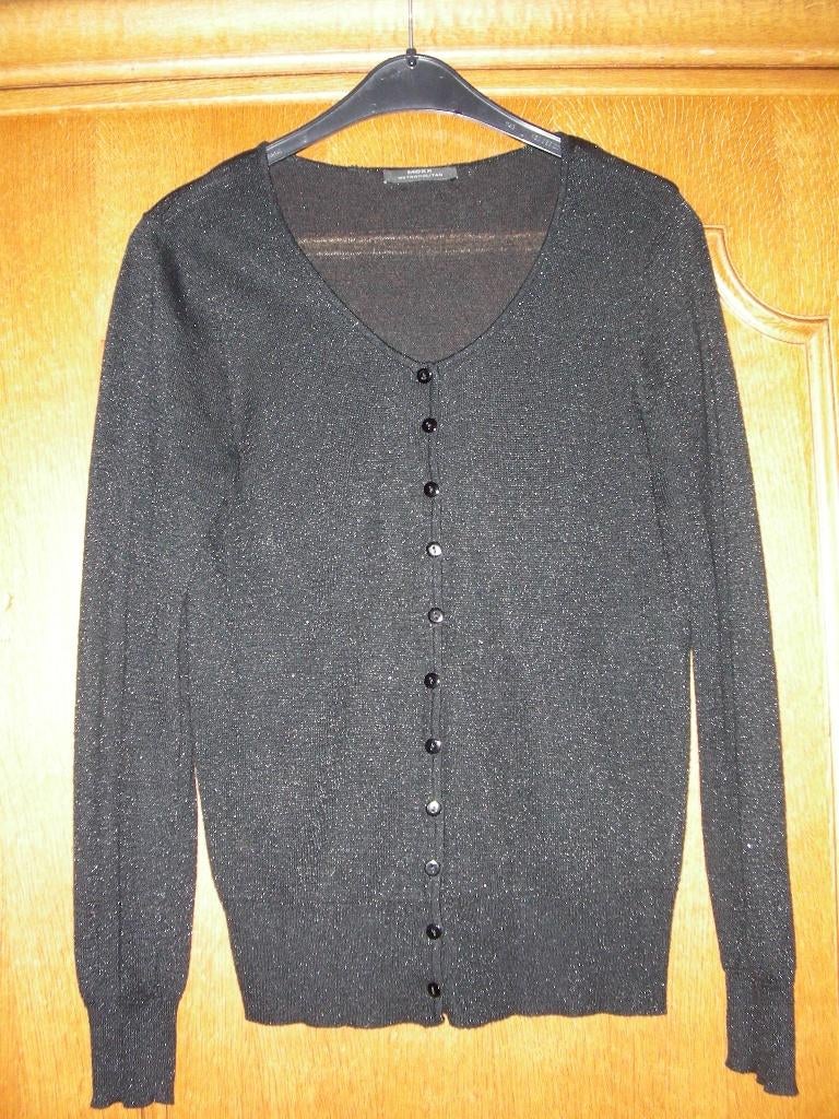 Zwarte cardigan met zilver gespikkeld, Mexx, maat: Medium, Kleding | Dames, Maat 38/40 (M), Mexx, Zwart, Ophalen of Verzenden