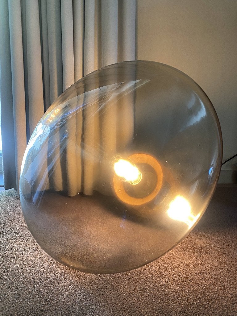 BROKIS muffin lamp, Huis en Inrichting, Lampen | Vloerlampen, Ophalen, Zo goed als nieuw, Glas