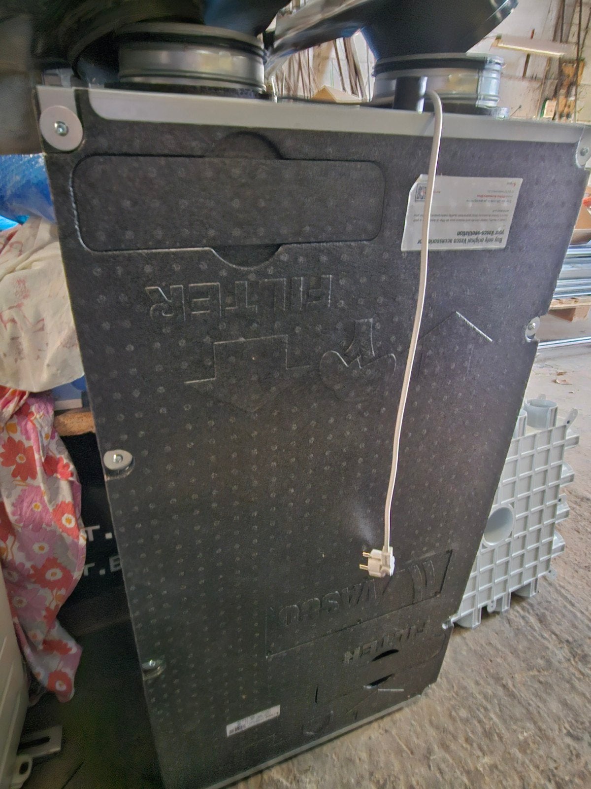 Ventilatie Vasco D27 unit, Ophalen