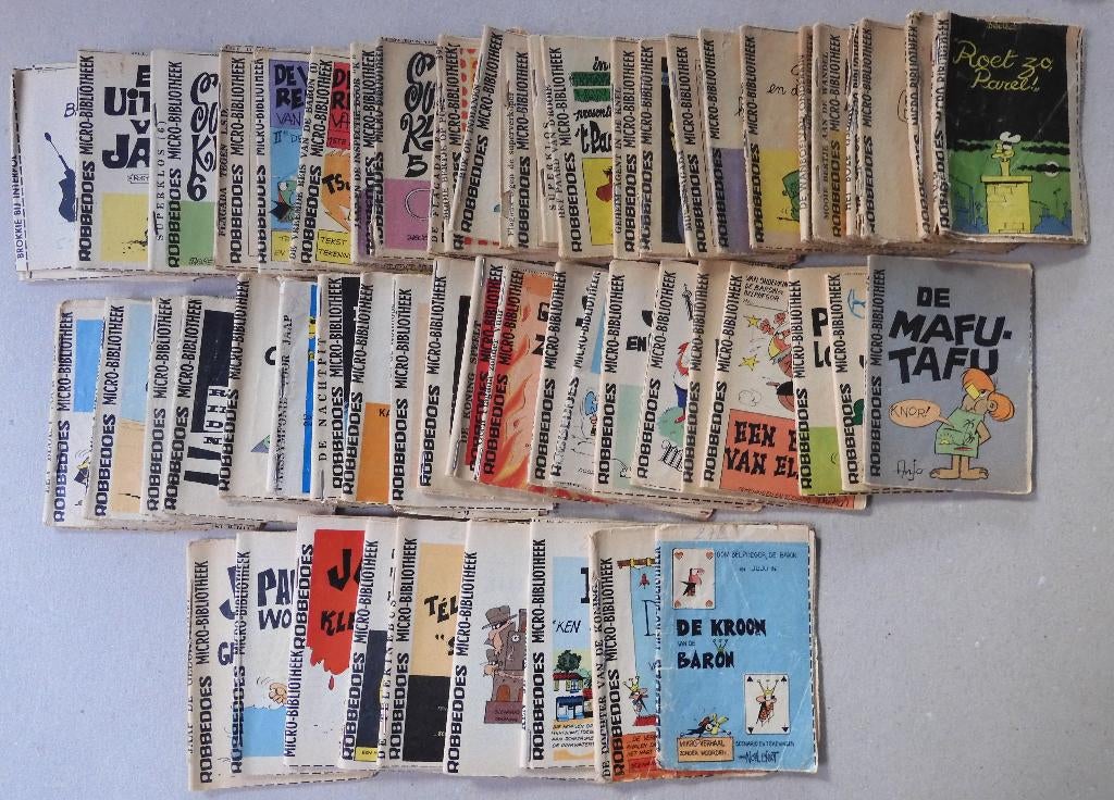 60 Microverhalen - Uit weekblad Robbedoes - 1965 - 1970, Plusieurs BD, Utilisé, Verschillende auteurs, Envoi