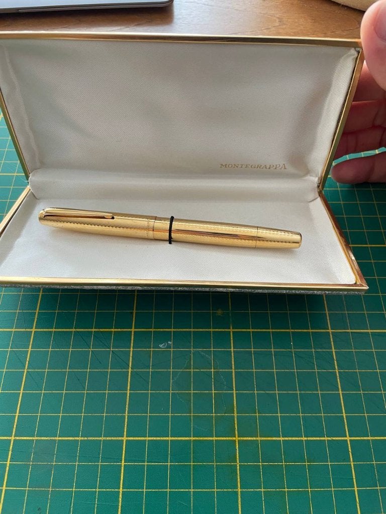Montegrappa Extra Lam. Oro 750 14k Fountain Pen, Enlèvement ou Envoi