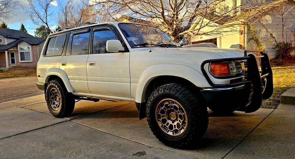 Toyota Land Cruiser 4.0L 1992 FJ80 (7 Zitplaatsen & Roestvri, Auto's, Automaat, Wit, Bedrijf, Grijs