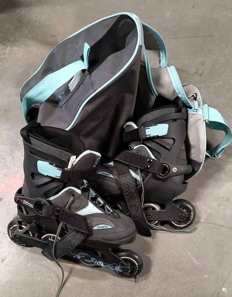 Rollers femmes, taille 39, avec sac de protection, Sports & Fitness, Enlèvement ou Envoi, Comme neuf, Femmes, Protection