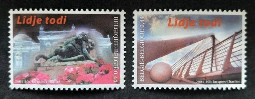 Belgique : COB 3275/76 ** Lîdje todi ! 2004., Sans timbre, Neuf, Enlèvement ou Envoi, Non oblitéré
