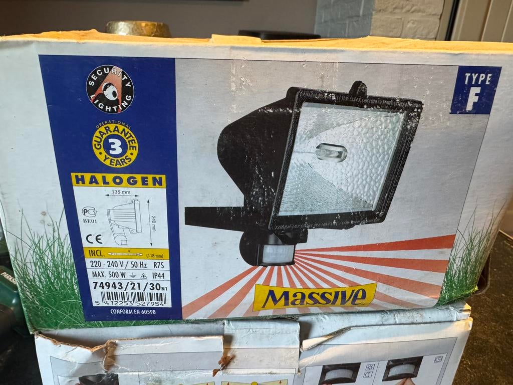 Capteur halogène pour camping en plein air, Bricolage & Construction, Éclairage de chantier, Enlèvement, Neuf