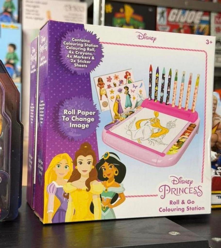 Disney Prinses Tekenbord Kleurset met rol tekenen prinsessen, Verzamelen, Disney, Ophalen of Verzenden, Assepoester of Belle, Nieuw
