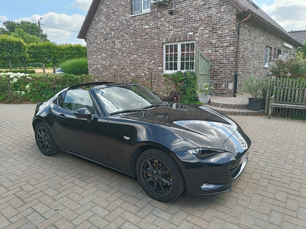 Mazda MX-5, Auto's, Dealer onderhouden, Achterwielaandrijving, Zwart, Cabriolet