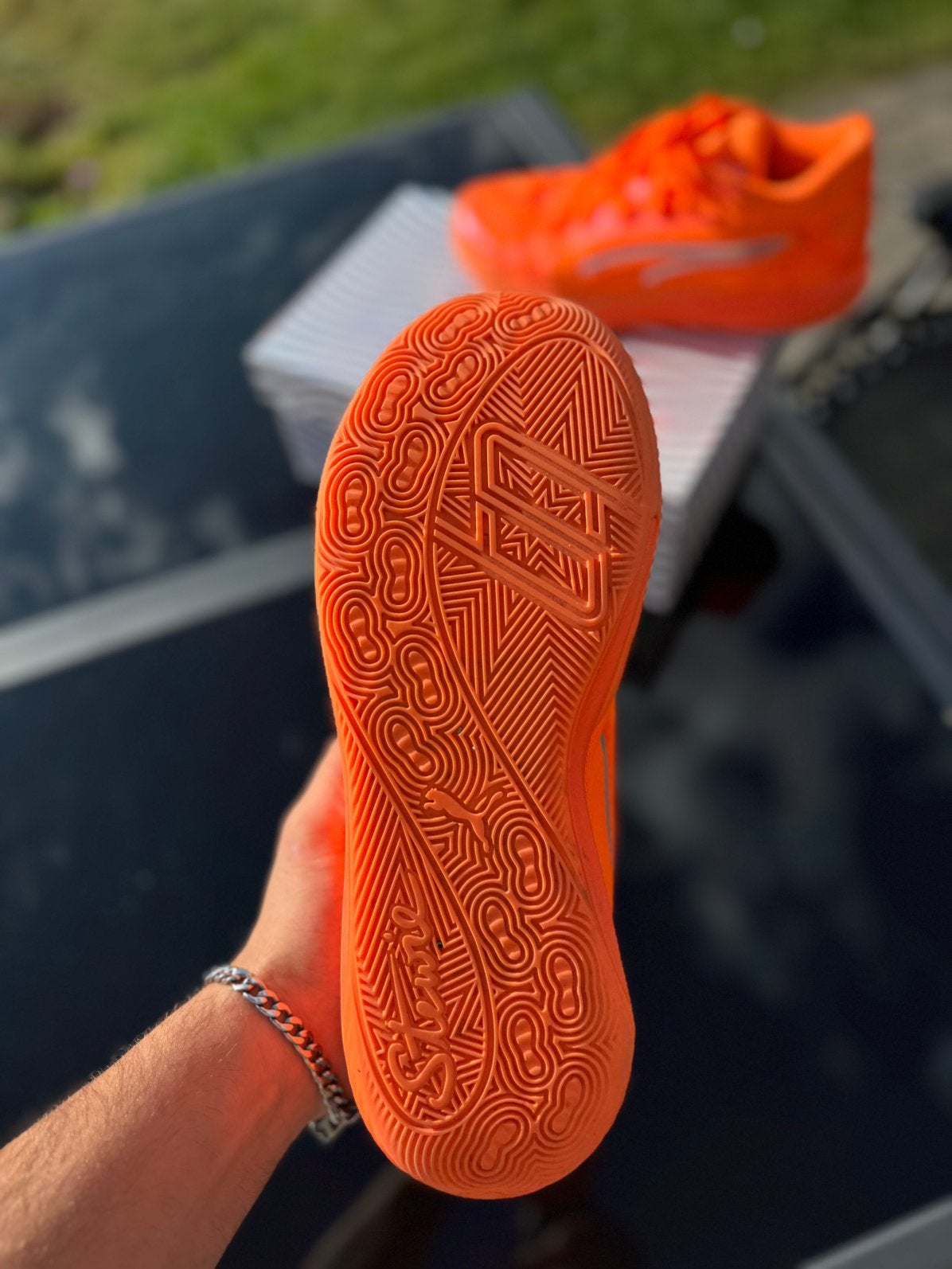 Chaussure de sport basketball orange, Sports & Fitness, Enlèvement ou Envoi, Neuf, Chaussures