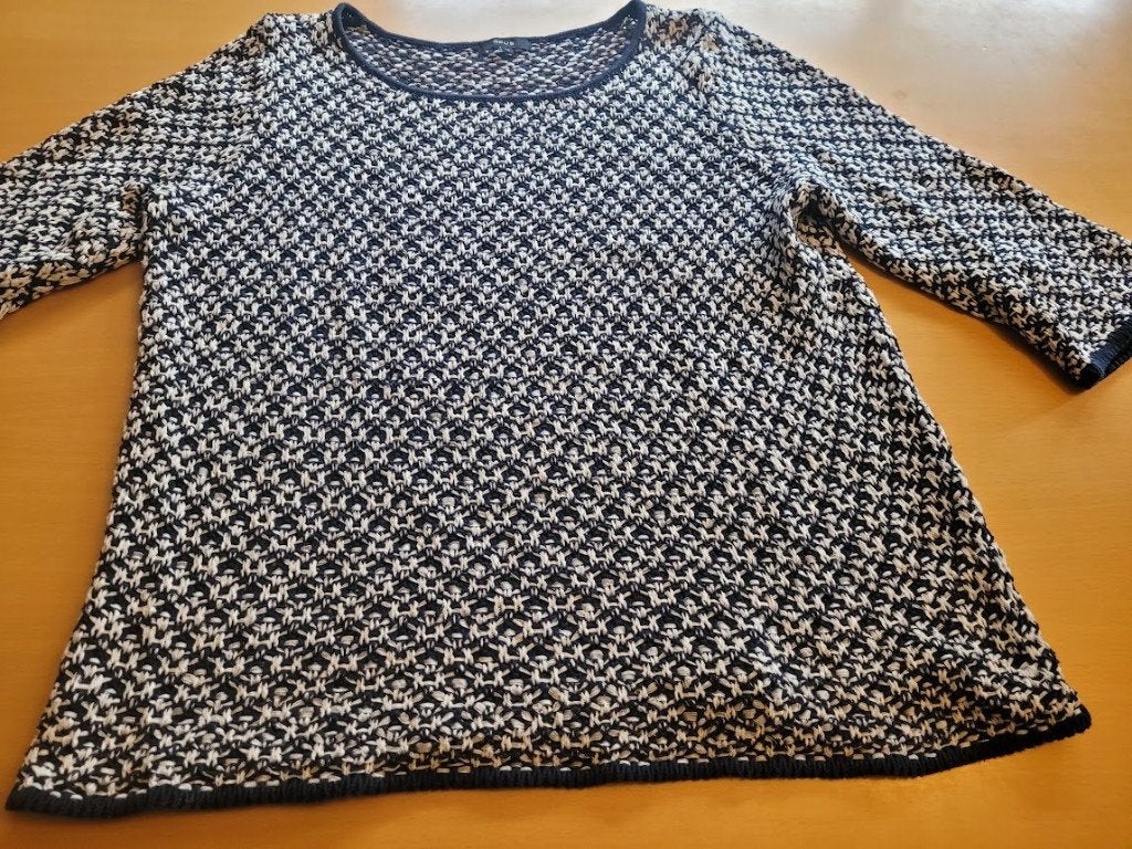 blauw Wit pull, Blauw, Maat 42/44 (L), Ophalen of Verzenden, Zo goed als nieuw
