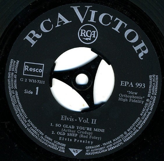 elvis presley, Ophalen of Verzenden