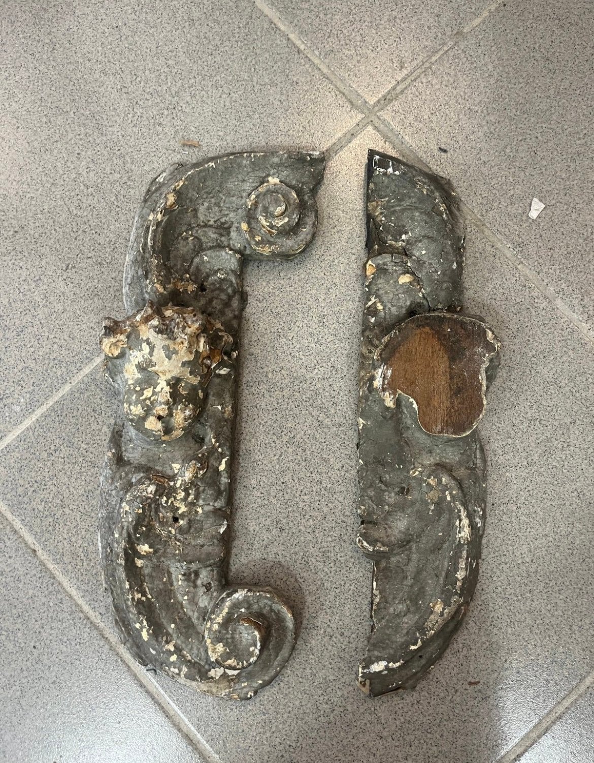 2 prachtige houten antieke omlijsting engelen 19de eeuws, Ophalen of Verzenden