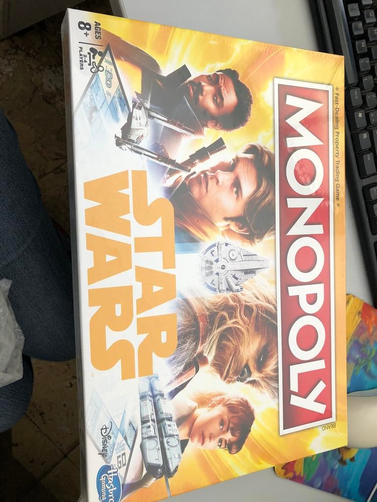 Monopoly star wars han solo + gouden dobbelstenen, Ophalen of Verzenden, Nieuw